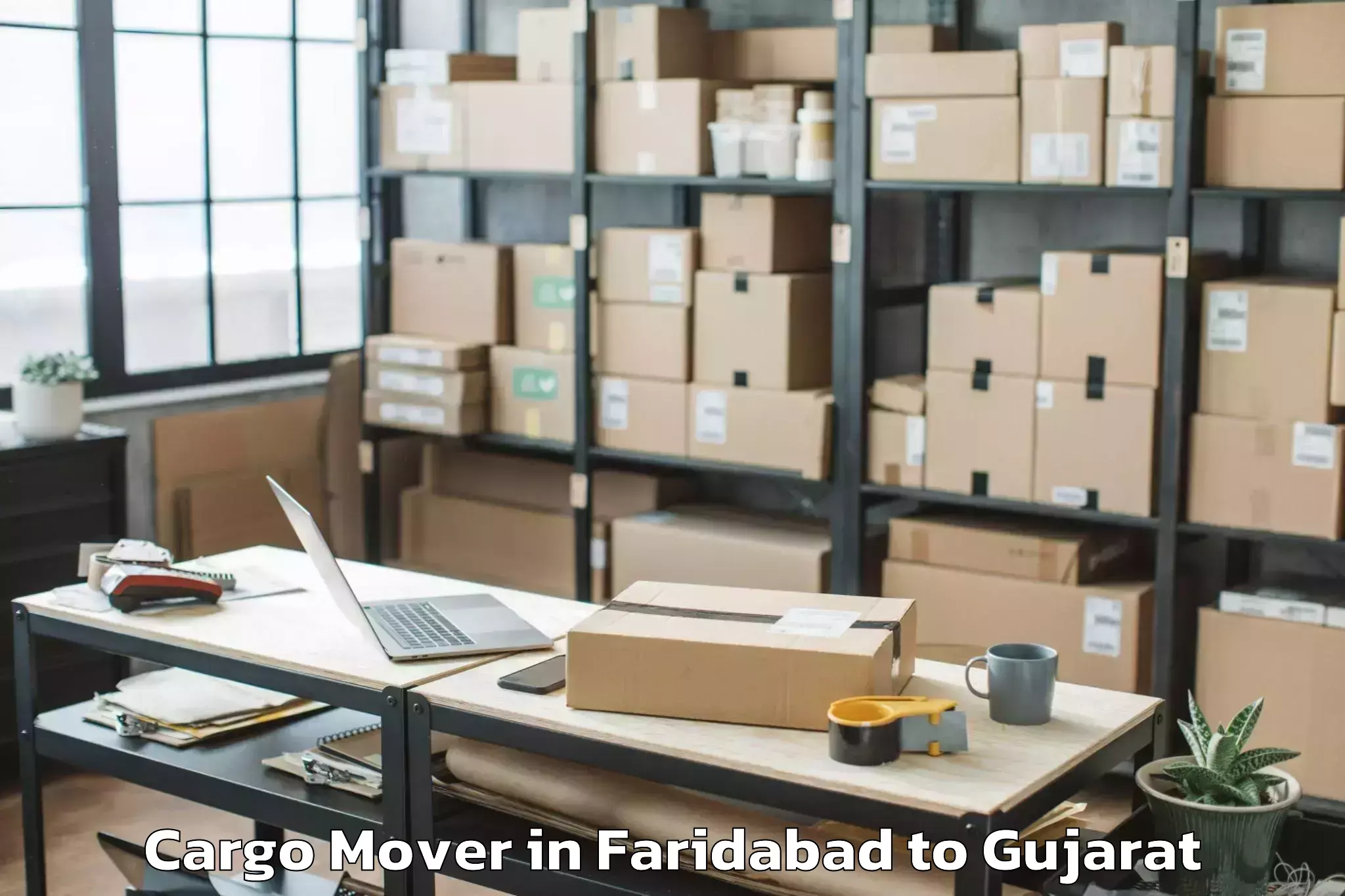 Easy Faridabad to Netrang Cargo Mover Booking